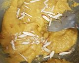A picture of step 6 of Moong dal halwa.