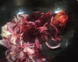 A picture of step 5 of Beetroot kurma.