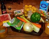 A picture of step 3 of Mike's Porterhouse Steaks & French Vegetable Melody.