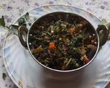 A picture of step 5 of Green vegetable fresh leaf Methi bhaji.