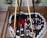 Foto langkah ke 7 dari resep Kue ultah 2 telur (brownis coklat).