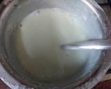 Pista custard with banana jelly & plum jam recipe step 1 photo