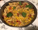 Une image de l'étape 18 de Poulet façon chili verde (maïs, poivrons, citrons verts).