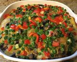 A picture of step 8 of Peas & Peppers Hearty Quiche.