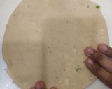 A picture of step 6 of Paneer onion paratha.