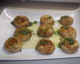 Foto del paso 4 de la receta Sombreros de Champiñones con salsa de perejil y aceite