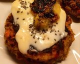 Foto del paso 6 de la receta: Hamburguesas de garbanzos, lentejas y cebollas 🍔🧅🫛🧄🍌🔥