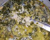A picture of step 9 of Ghora saga Chuna paka saga.