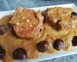 Foto del paso 5 de la receta: Redondo de cerdo en salsa con castañas 🌰