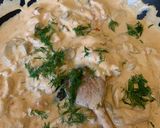 Tejfölös-gombás csirkemell nokedlival recept fázis 5 fotója