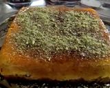 A picture of step 4 of Knafeh na'ameh (traditional palestinian recipe).