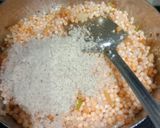 A picture of step 3 of Sabudana usal.