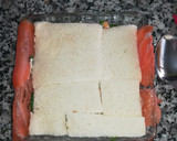 Foto del paso 7 de la receta: Pastel frío de salmón, surimi, queso de untar y nueces 🐟🍞🧀🏖️