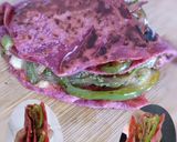 A picture of step 10 of Beetroot wheat tortilla wrap.