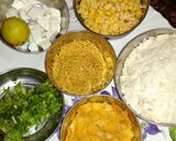 A picture of step 2 of Cheese cornflakes veggie poha.
