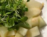 Foto del paso 2 de la receta Ensalada de melón, con rúcula y jamón