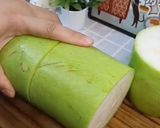 Hình bước làm 1 của món Bí đao (bí xanh) cuộn cua thịt