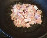 Une image de l'étape 5 de Pate carbonara.