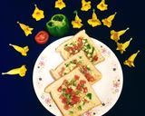 A picture of step 5 of Egg Chilli Cheese Toast.
