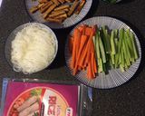 A picture of step 6 of Satay tofu rice paper rolls.
