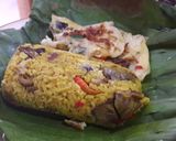 Foto langkah ke 4 dari resep Nasi Pepes Bakar.