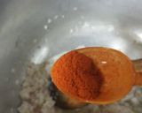 A picture of step 1 of Palak gosht.