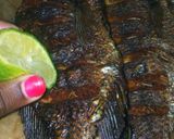A picture of step 1 of Fish with creamy kienyeji veges and ugali.
