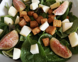 Foto del paso 6 de la receta: Ensalada de espinacas, higos, tofu y manzana