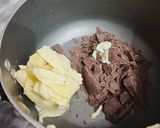 A picture of step 1 of Double chocolate fudge brownies.