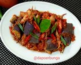 Foto langkah ke 5 dari resep Cumi Asin Terong Balado.