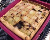 Une image de l'étape 12 de Tarte quadrillée à la rhubarbe et vanille,pâte brisée au sucre de canne.