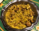 Une image de l'étape 11 de Sot l’y laisse aux girolles,oignon de roscoff et crème de curcuma.