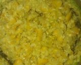 A picture of step 2 of Chicken ball with mayo and corn👌👌😋.