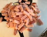 Une image de l'étape 4 de Macaronis au gorgonzola,bacon et tomates cerises façon one pot pasta.