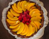 Foto del paso 14 de la receta: Tarta de melocotón y chocolate, apta para APLV y alergia a los frutos secos