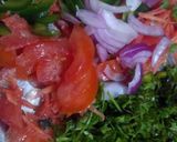 A picture of step 3 of Bread Uttapam.