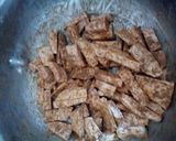 A picture of step 2 of #Baked Nduma chips.