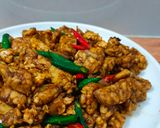 Foto langkah ke 5 dari resep Tumis Tempe, Kacang Panjang, dan Telur Orak-Arik.