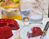 Foto langkah ke 11 dari resep Puding Lumut Buah Bit Vla Yogurt.