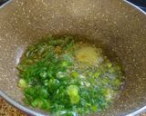 A picture of step 3 of Lilava,Green Moong Dal khichdi.