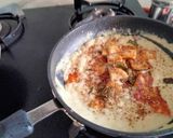 A picture of step 5 of Paneer yakhni.