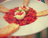 Foto del paso 6 de la receta: Pisto manchego con huevo poché y sal de jamón