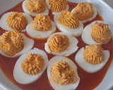 Foto del paso 4 de la receta: Huevos rellenos de anchoas y almendras