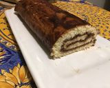 Une image de l'étape 7 de Gâteau roulé chocolat banane.