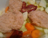 Foto del paso 2 de la receta: Crema de verduras, soja texturizada, cilantro y perejil enriquecida con Agua de Mar