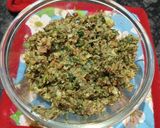 A picture of step 4 of Raw Mango Thecha Pulao.