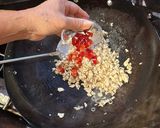 A picture of step 6 of Asian Chicken Wraps.