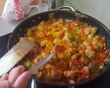 Foto del paso 10 de la receta Fideuá de carne rico rico de la Brigada Espartana