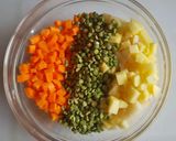 Foto del paso 1 de la receta: Ensalada con jamón y vegetales. #1receta1arból