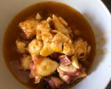 Foto del paso 3 de la receta: Ñoquis con pulpo, gulas y huevos de codorniz